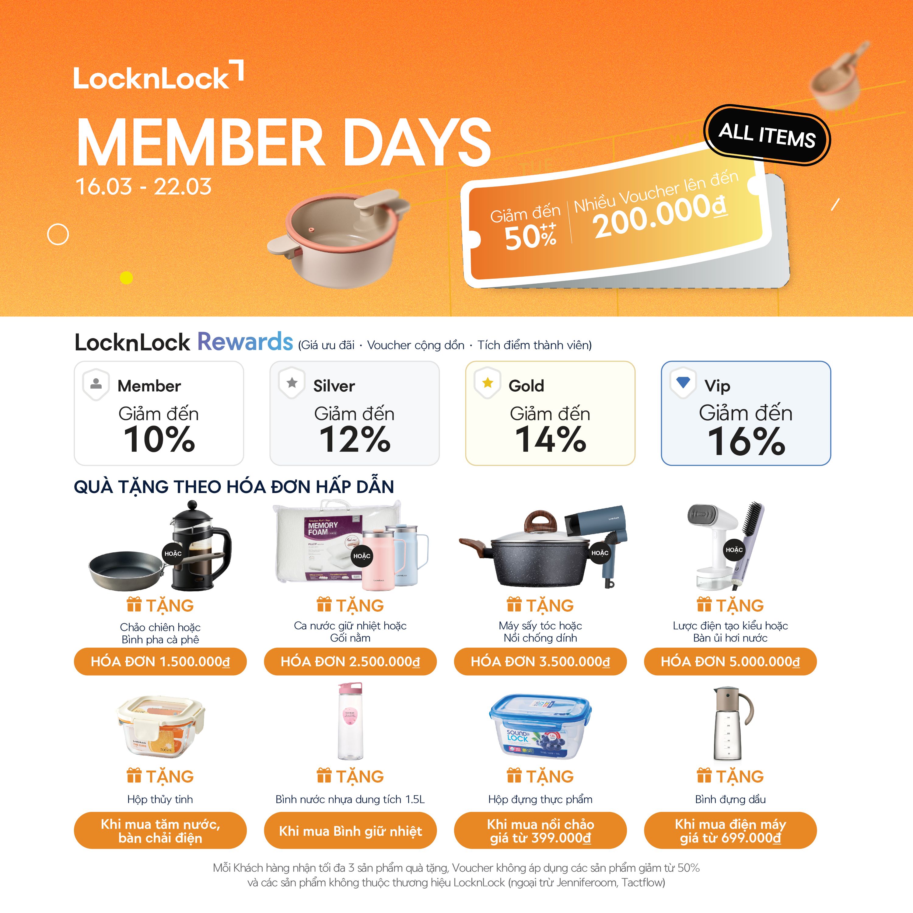 LOCKNLOCK - MEMBER DAYS THÁNG 3 | SĂN DEAL LỚN – ĐẶC QUYỀN HỘI VIÊN