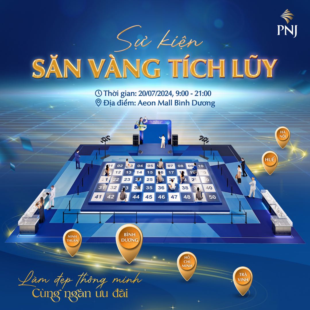 PNJ | ✨ ĐẾN AEON MALL BÌNH DƯƠNG CANARY - CÙNG PNJ “SĂN VÀNG TÍCH LŨY” VÀ NHẬN CƠ HỘI SỞ HỮU VÀNG MINI TIỂU LỘC ĐẠI PHÁT✨