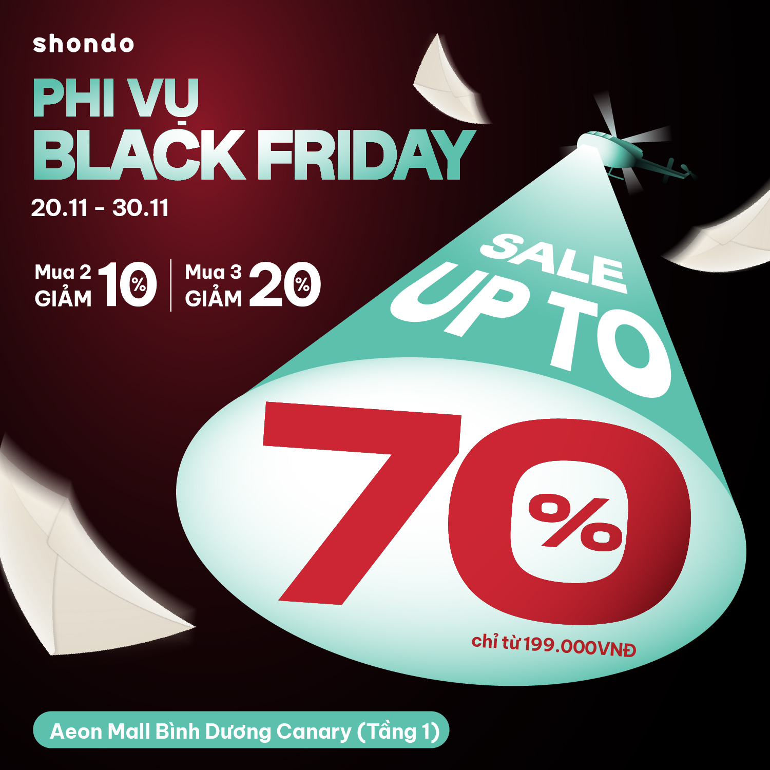 SHONDO I PHI VỤ BLACK FRIDAY - SALE UP TO 70%