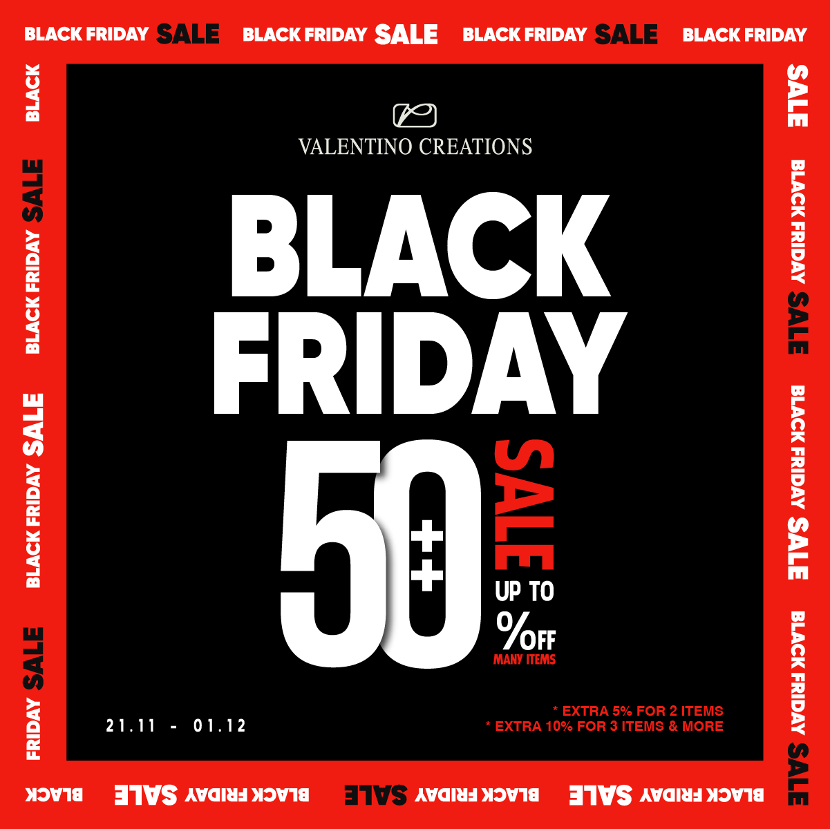 VALENTINO CREATIONS I BLACK FRIDAY SALE UP TO 50%