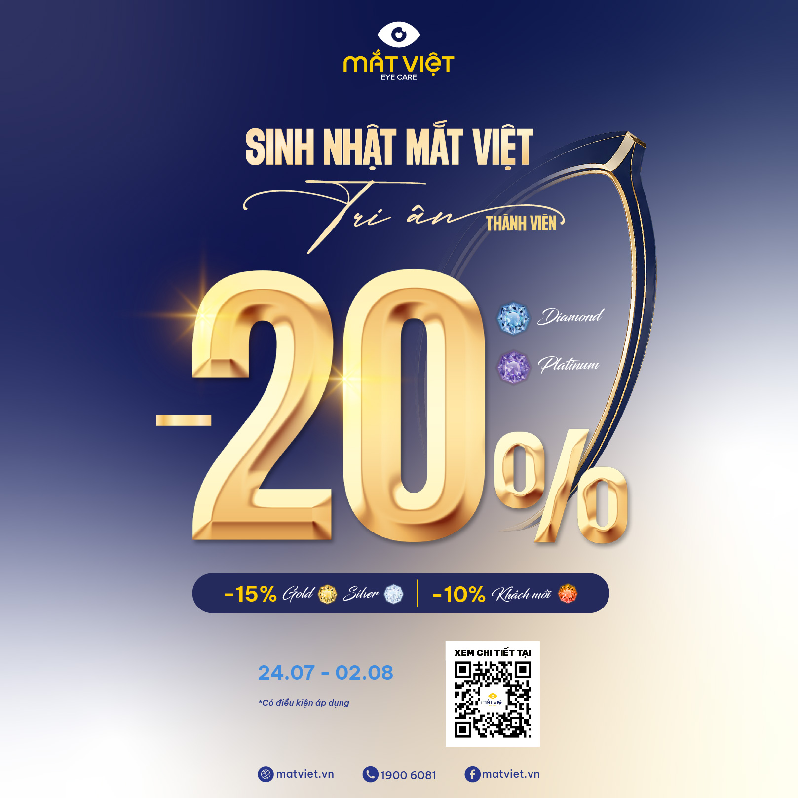 MẮT VIỆT I ƯU ĐÃI TRI ÂN – KHÉP LẠI THÁNG SINH NHẬT