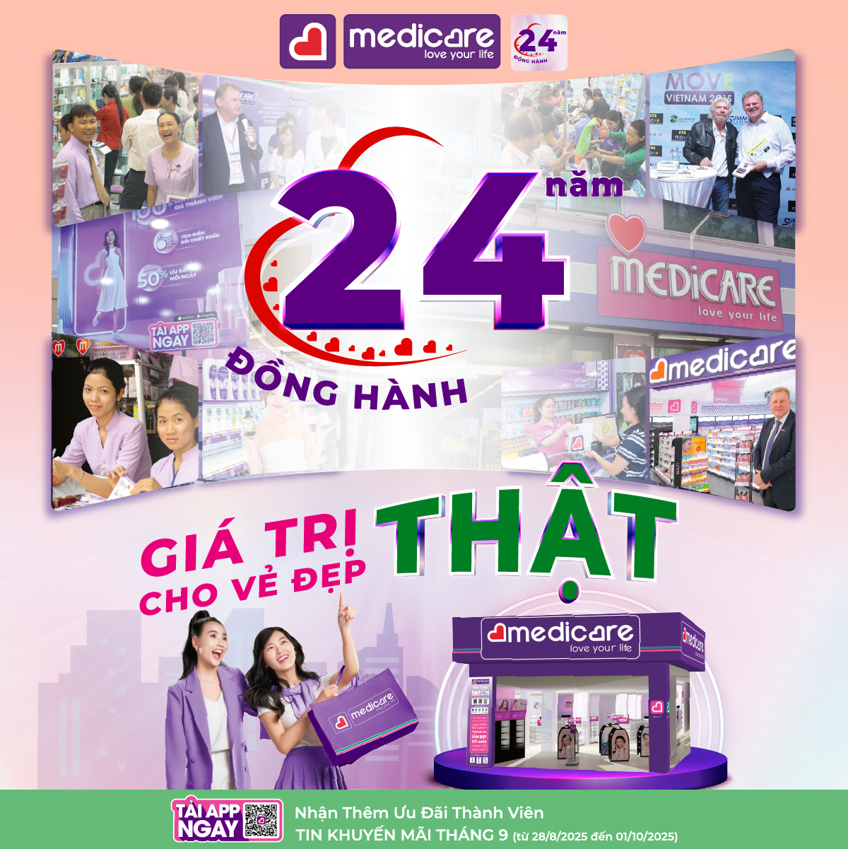 MEDiCARE - 24 NĂM ĐỒNG HÀNH | GIÁ TRỊ THẬT CHO VẺ ĐẸP THẬT