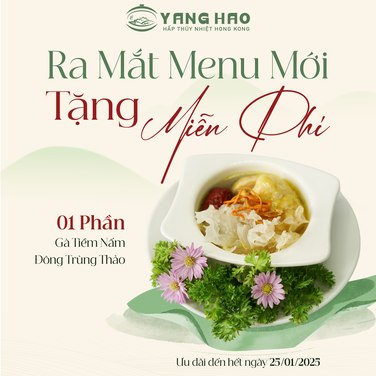 YANG HAO - CHÀO ĐÓN MENU MỚI - TẶNG MIỄN PHÍ CANH TIỀM