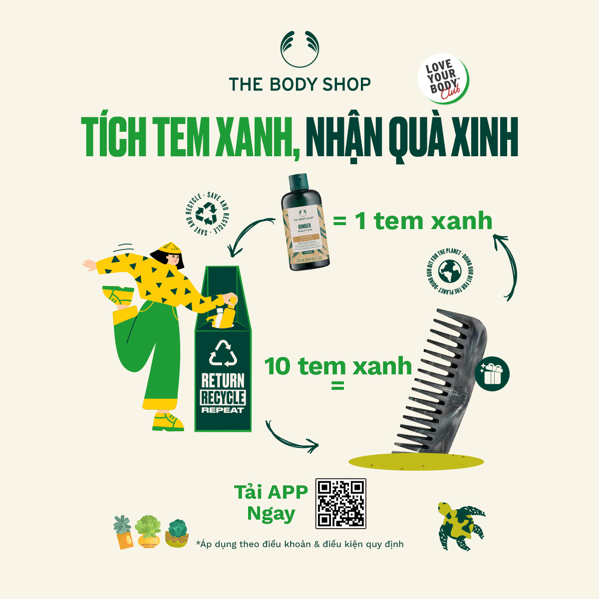 THE BODY SHOP - TÍCH TEM XANH, NHẬN QUÀ XINH