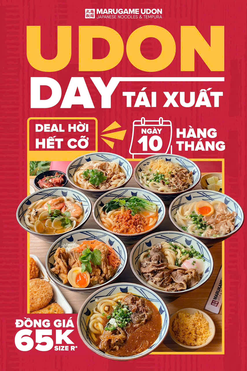 MARUKAME UDON | UDON DAY TÁI XUẤT - DEAL HỜI HẾT CỠ