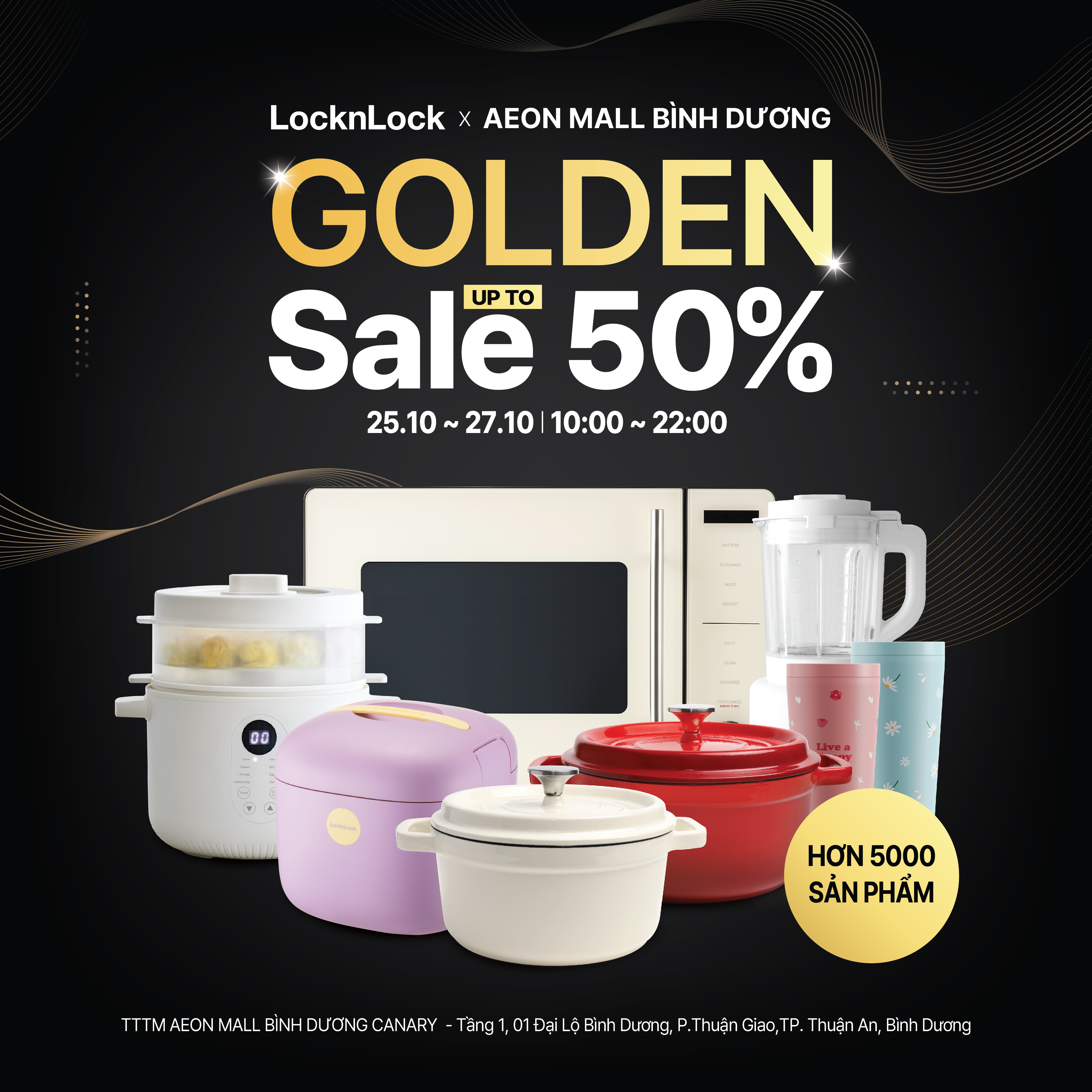 LOCKNLOCK | GOLDEN SALE UP TO 50%++ - TIỆC SALE BÙNG CHÁY - QUÀ TẶNG HĂNG SAY