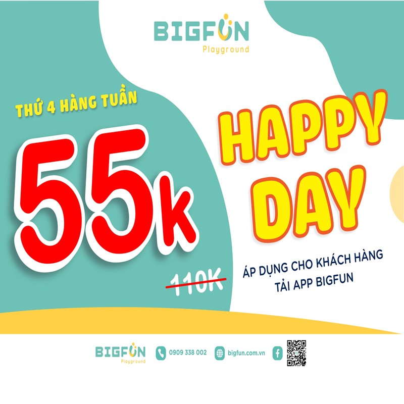 BIG FUN - HAPPY DAY THỨ TƯ - VÉ CHỈ CÒN 55K