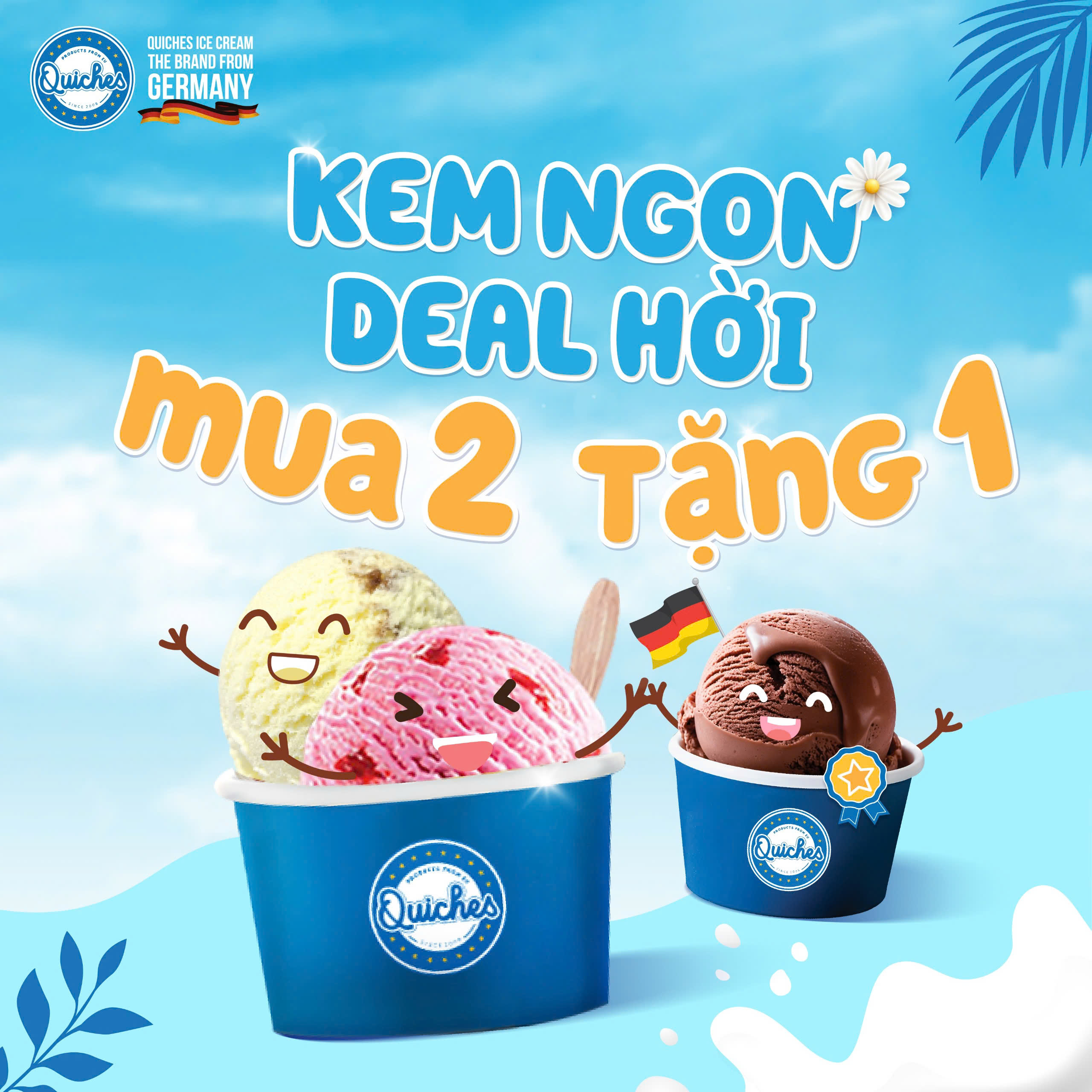 QUICHES |   KEM NGON DEAL HỜI - MUA 2 TẶNG 1