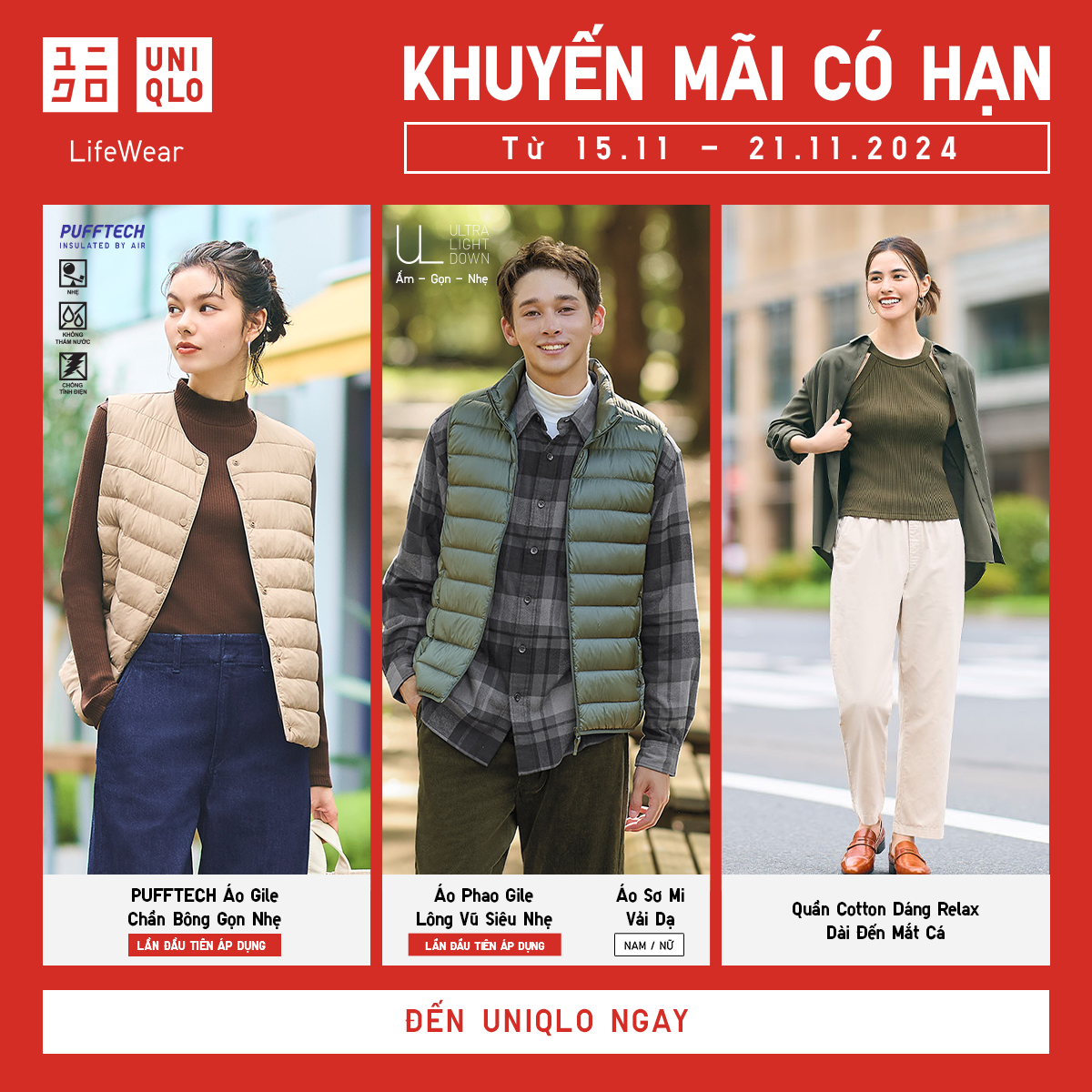 UNIQLO - TỰ TIN ĐÓN ĐÔNG CÙNG KHUYẾN MÃI CÓ HẠN