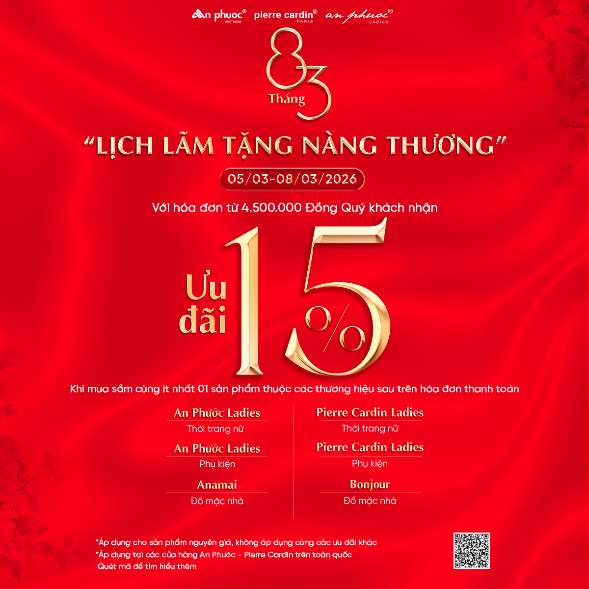 AN PHƯỚC I 8 THÁNG 3 – LỊCH LÃM TẶNG NÀNG THƯƠNG