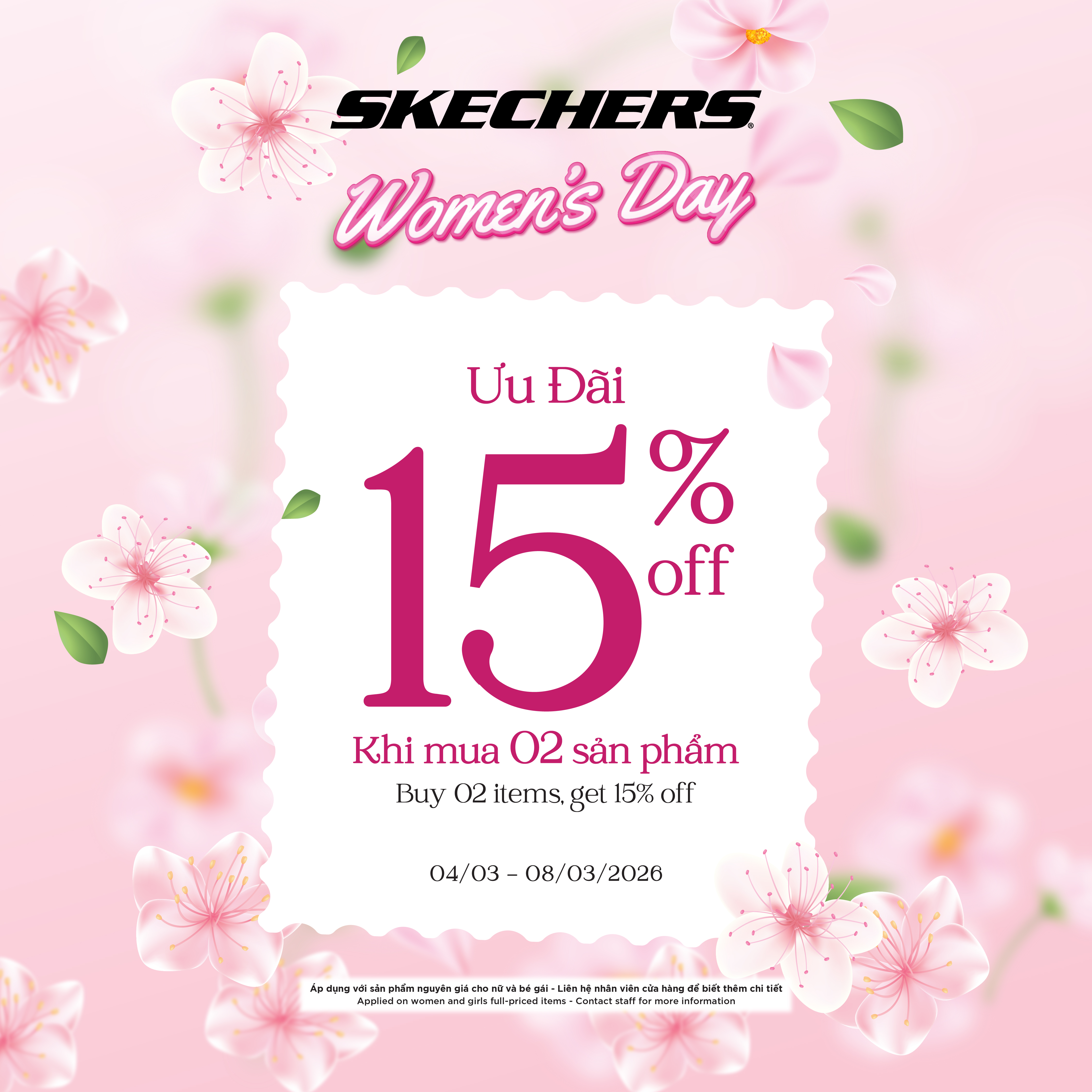 SKECHERS WOMEN’S DAY - BƯỚC ĐI YÊU THƯƠNG