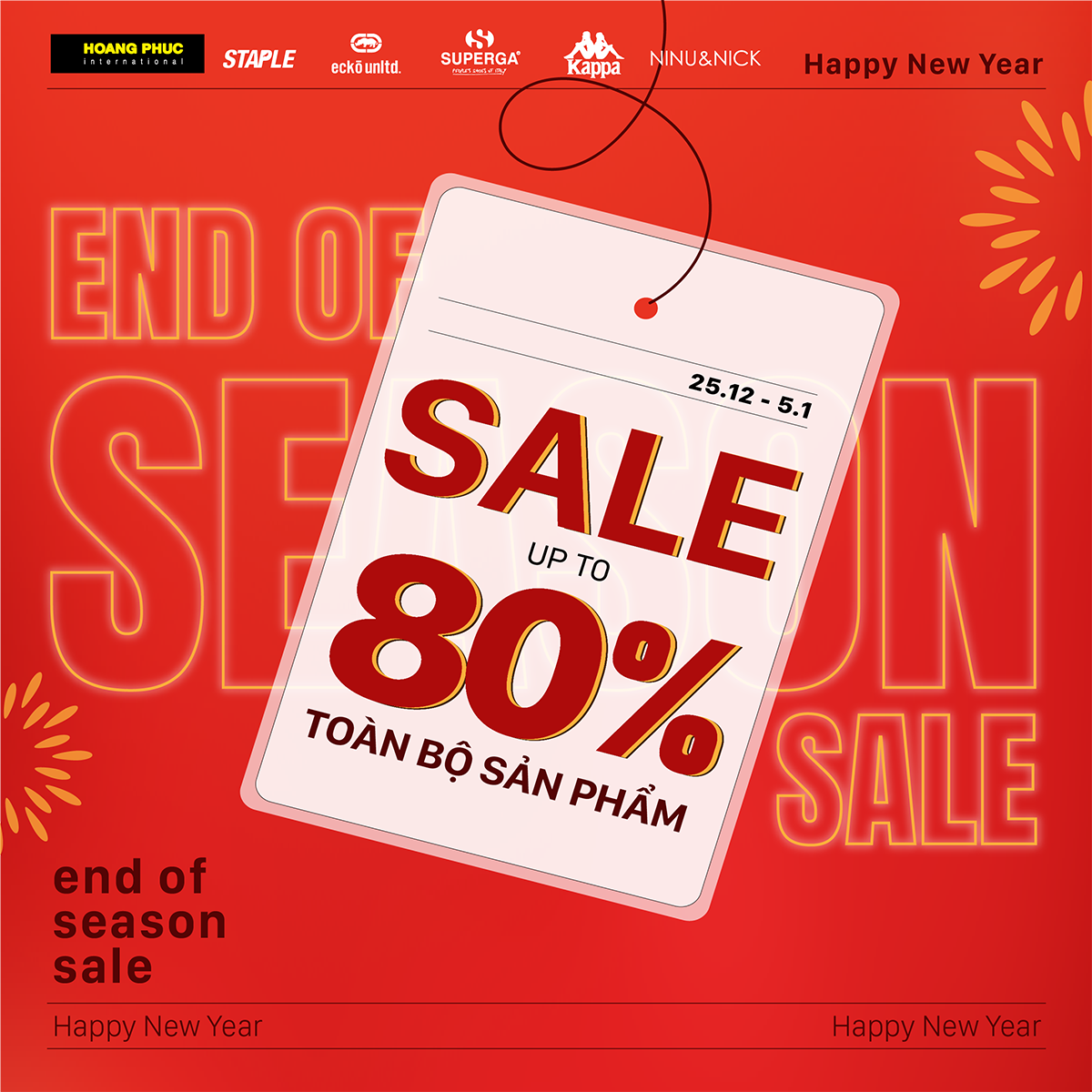 HOÀNG PHÚC🔥 GIẢM ĐẾN 80% | HAPPY NEW YEAR - END OF SEASON SALE 🔥