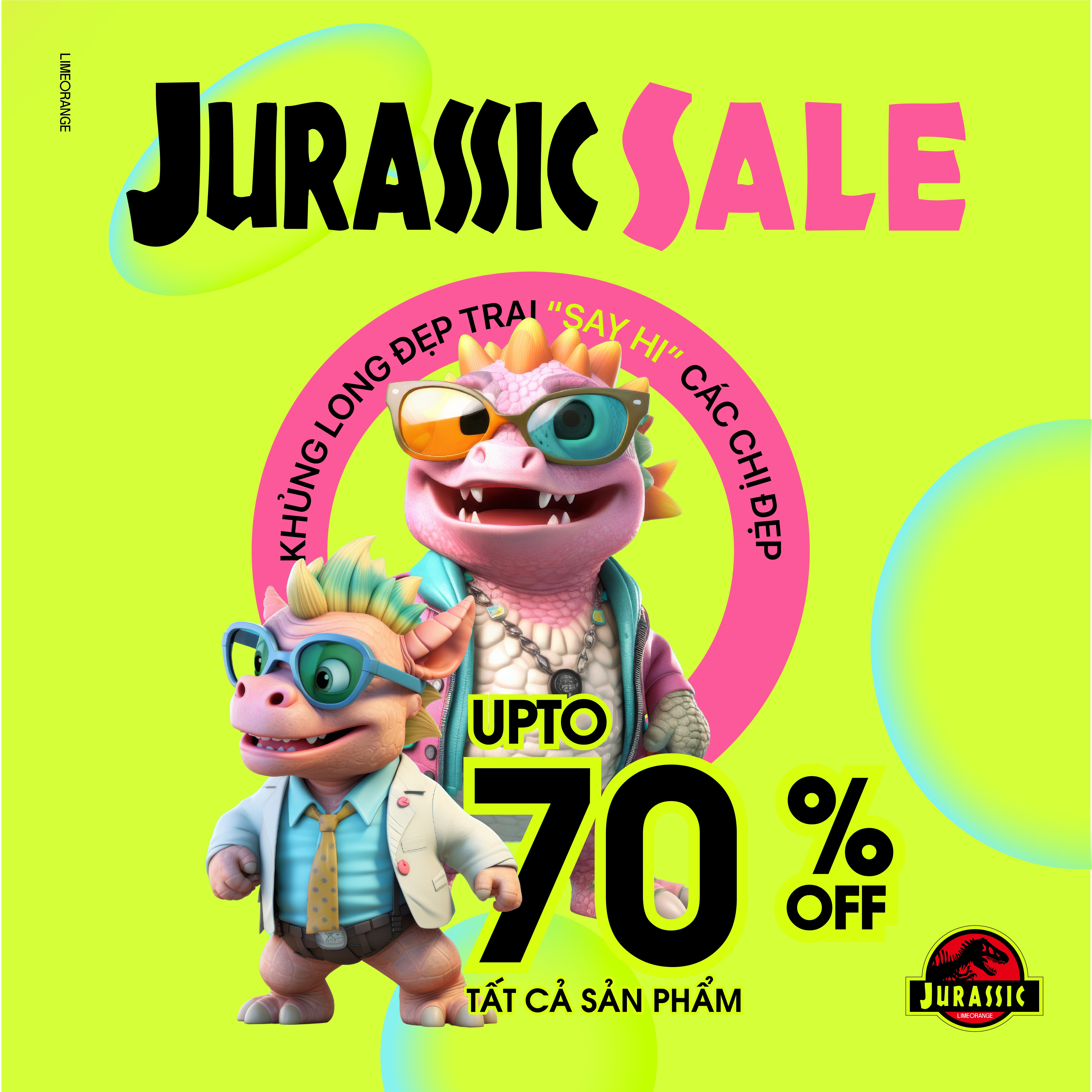 LIME ORANGE I JURASSIC SALE - GIẢM GIÁ LÊN ĐẾN 70%