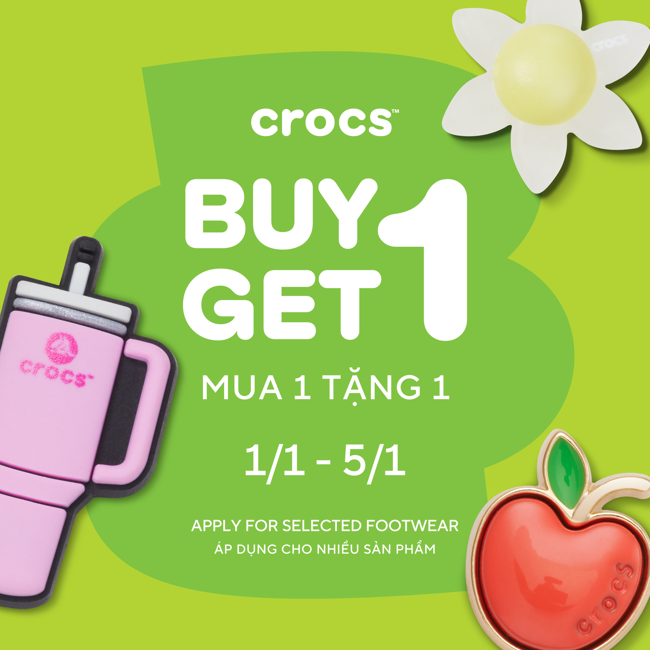 XỎ CROCS ĐÓN DEAL 1+1!