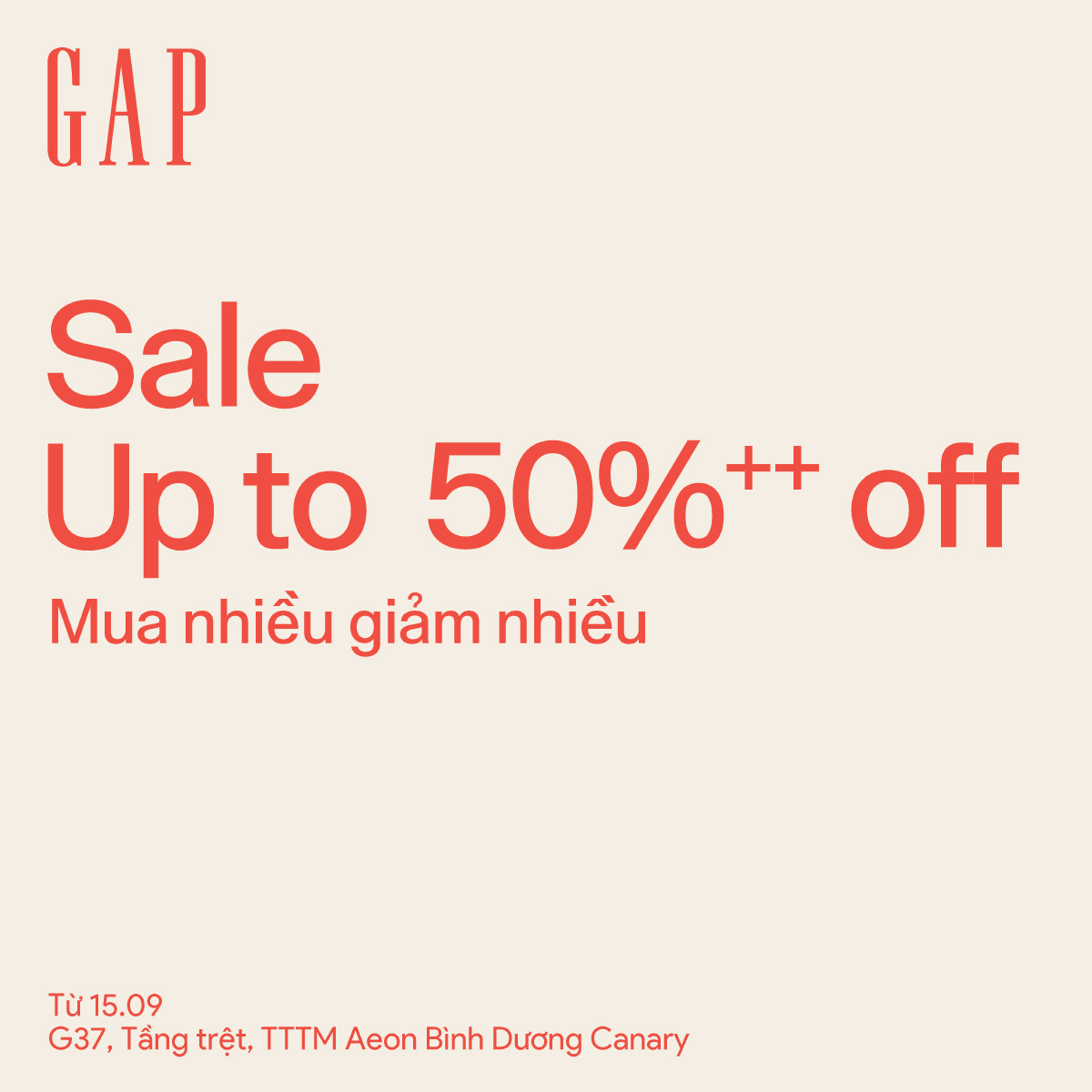 GAP I MID SEASON SALE - SALE UP TO 50%++