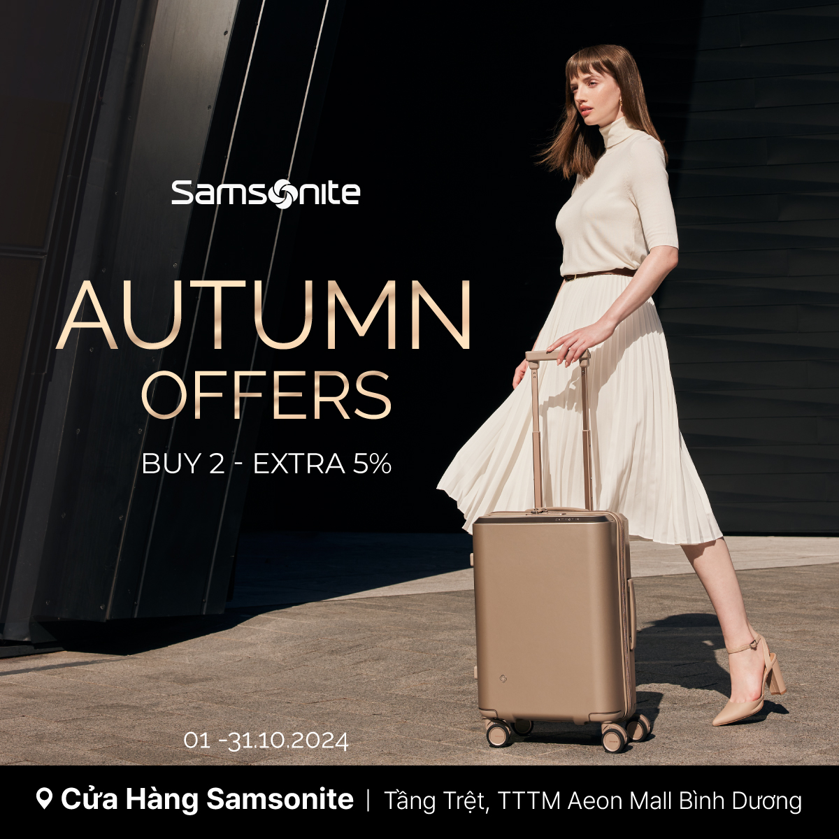 SAMSONITE | 🍂 Autumn Offers - Ưu đãi đặc biệt 🍂 MUA 2 - GIẢM THÊM 5%