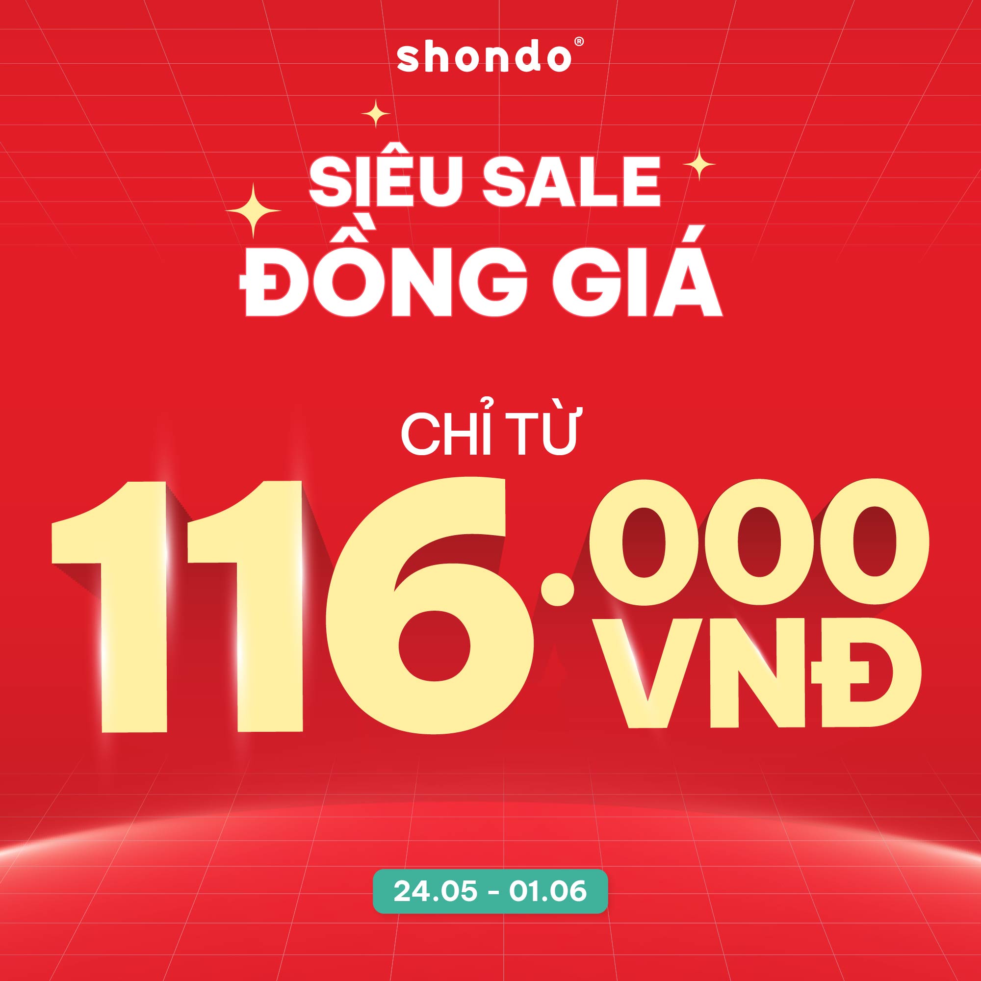 SHONDO I SIÊU SALE ĐỒNG GIÁ CHỈ TỪ 116K