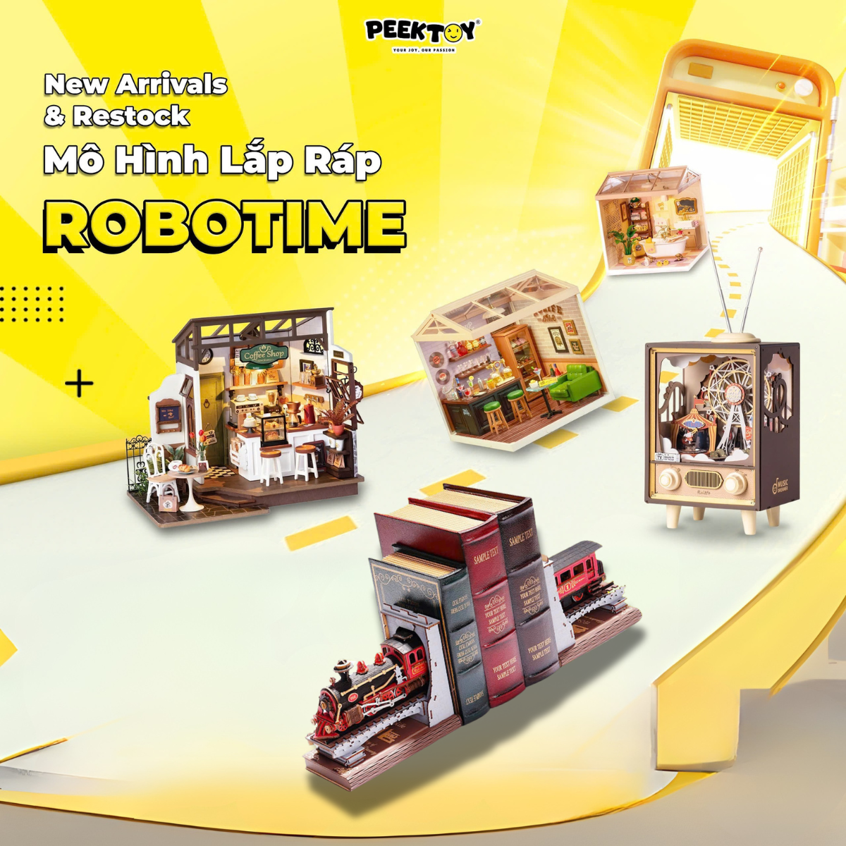 PEEKTOY - LẮP RÁP ROBOTIME - HÀNG MỚI VỀ TRÀN NGẬP