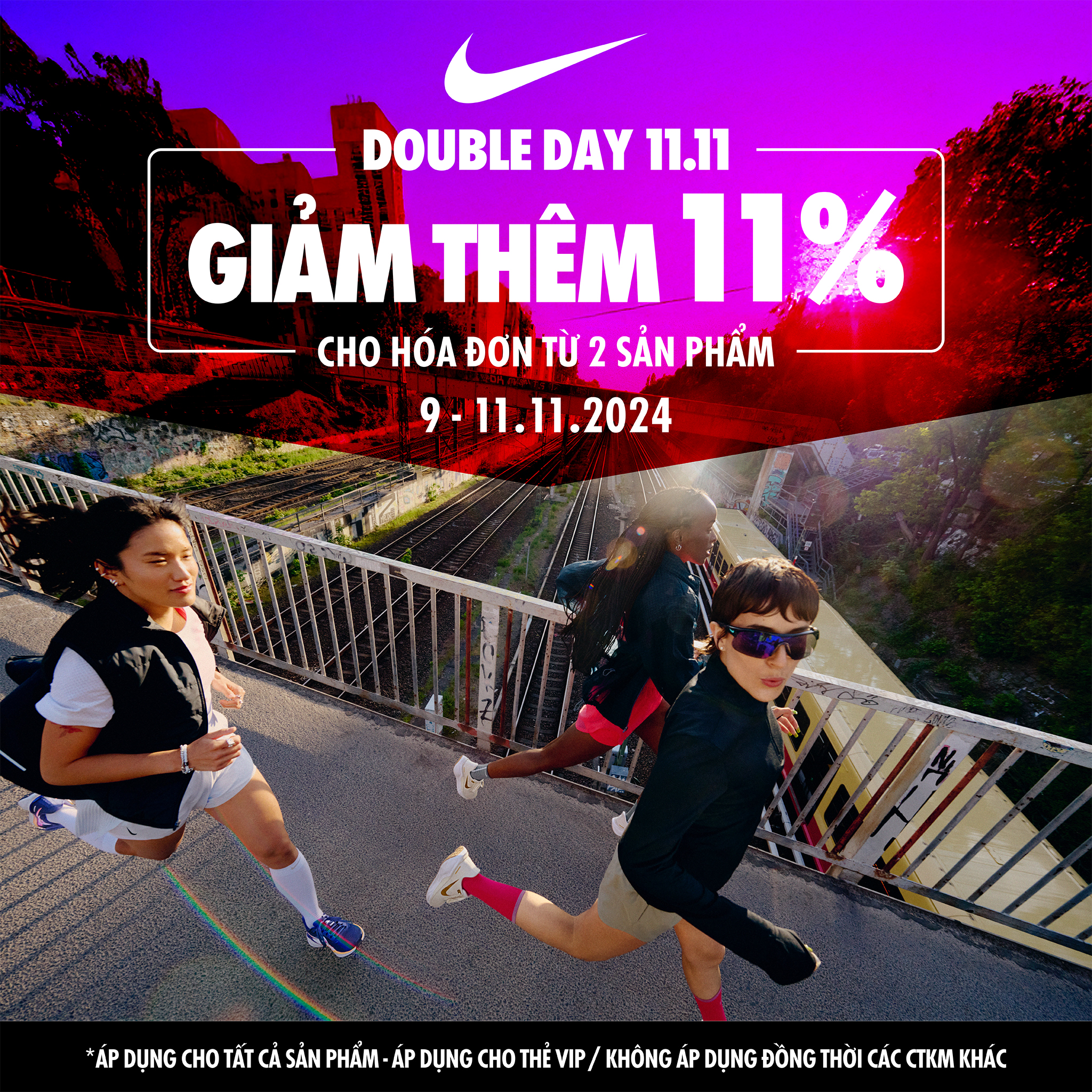 NIKE | SIÊU SALE 11.11: NIKE GIẢM GIÁ THÊM 11% CHỈ TRONG 3 NGÀY 🎉