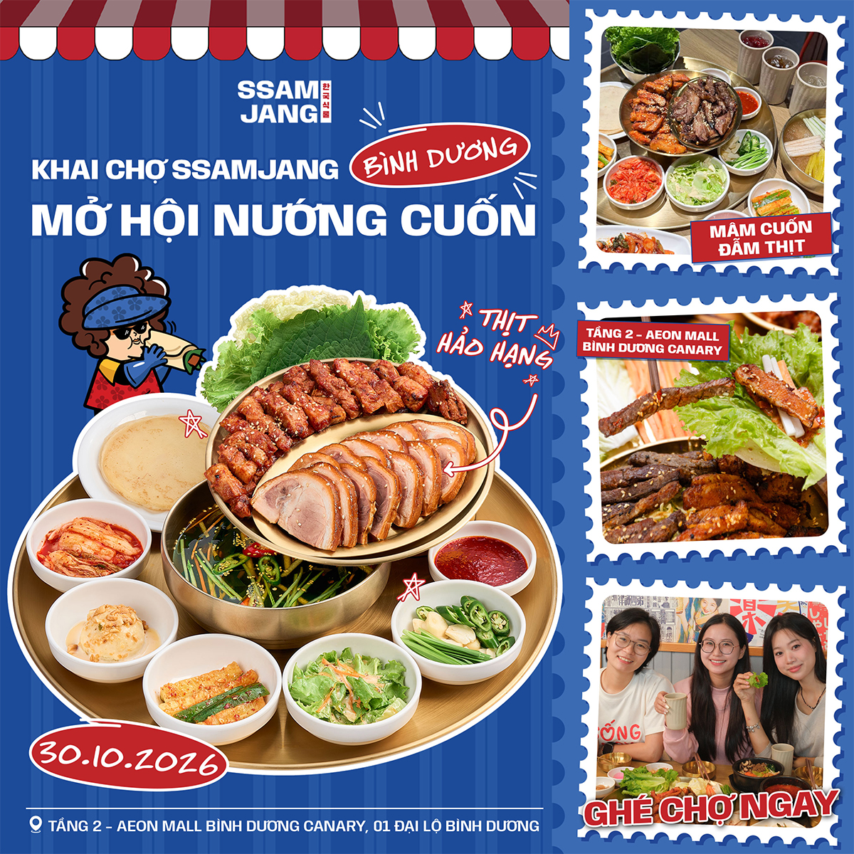 SSAMJANG | CHỢ HÀN CHÍNH THỨC ĐỔ BỘ TẠI TẦNG 2 – AEON MALL BÌNH DƯƠNG CANARY - THỰC THẦN ĐÃ SẴN SÀNG CHƯA?