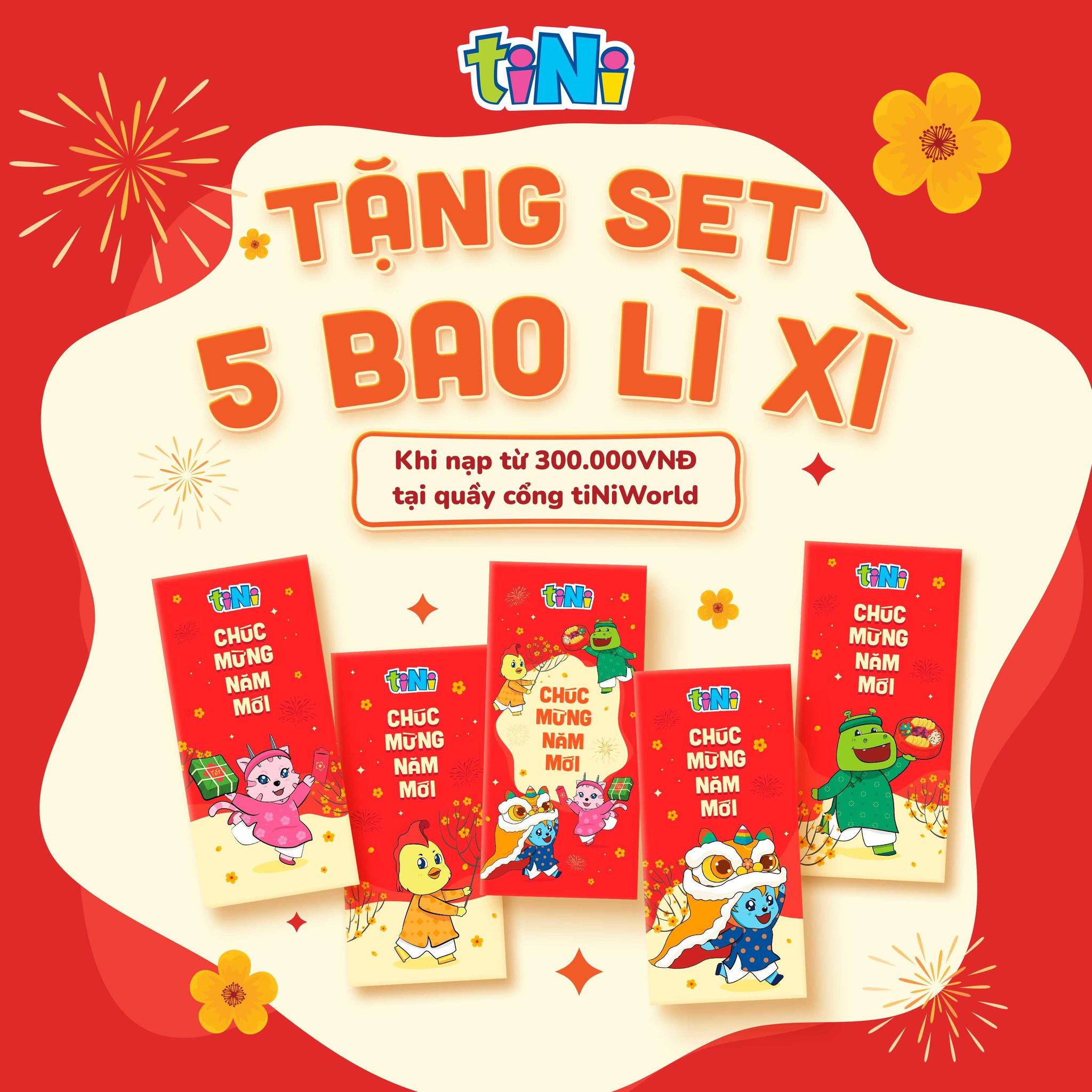 TINIWORLD - KHUYẾN MÃI SET BAO LÌ XÌ TẾT!