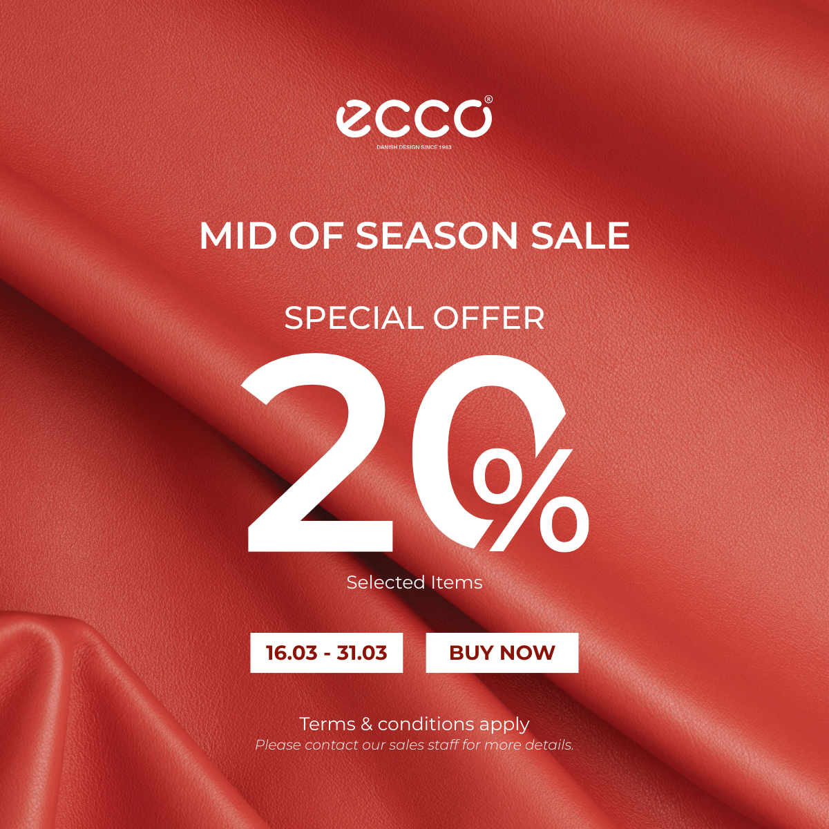 ECCO I MID OF SEASON SALE – ƯU ĐÃI GIỮA MÙA HẤP DẪN