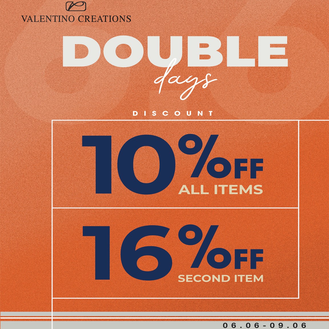 VALENTINO CREATIONS I DOUBLE DAY