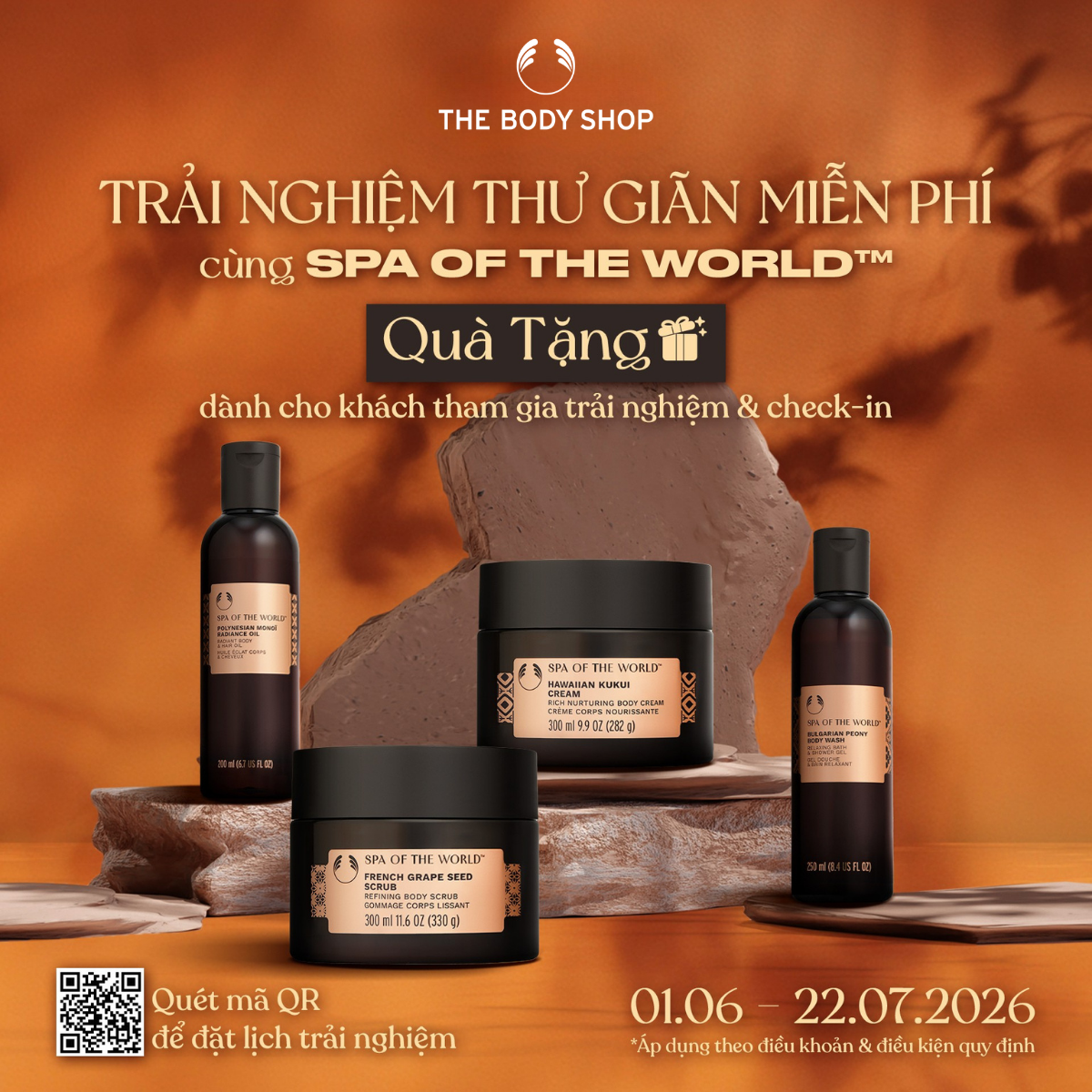 THE BODY SHOP - TRẢI NGHIỆM DƯỠNG TAY MIỄN PHÍ CÙNG SPA OF THE WORLD™!