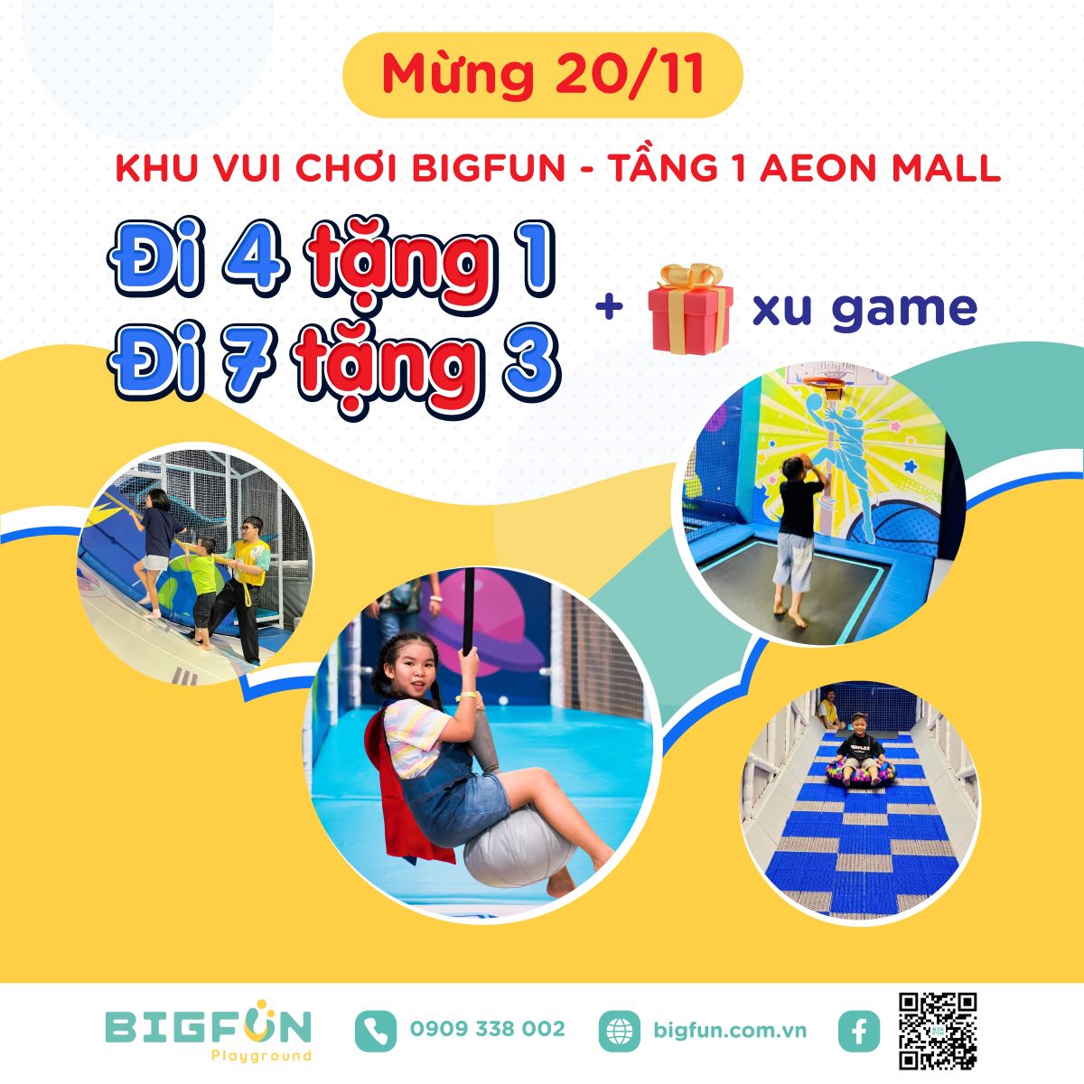 BIG FUN - CHÀO MỪNG 20/11, ĐI CÀNG ĐÔNG - CHƠI CÀNG VUI TẠI BIGFUN
