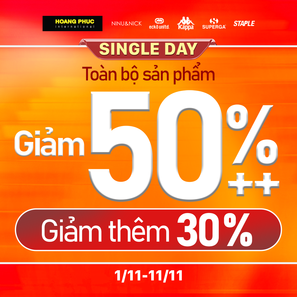 HOÀNG PHÚC | 🔥 SINGLE DAY: GIẢM THÊM 30% TRÊN GIÁ ĐÃ GIẢM 50%++ 🔥