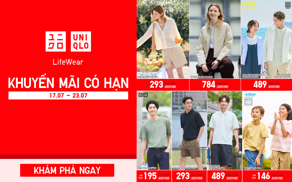 UNIQLO | ĐA DẠNG PHONG CÁCH HÈ CÙNG LOẠT ƯU ĐÃI HẤP DẪN