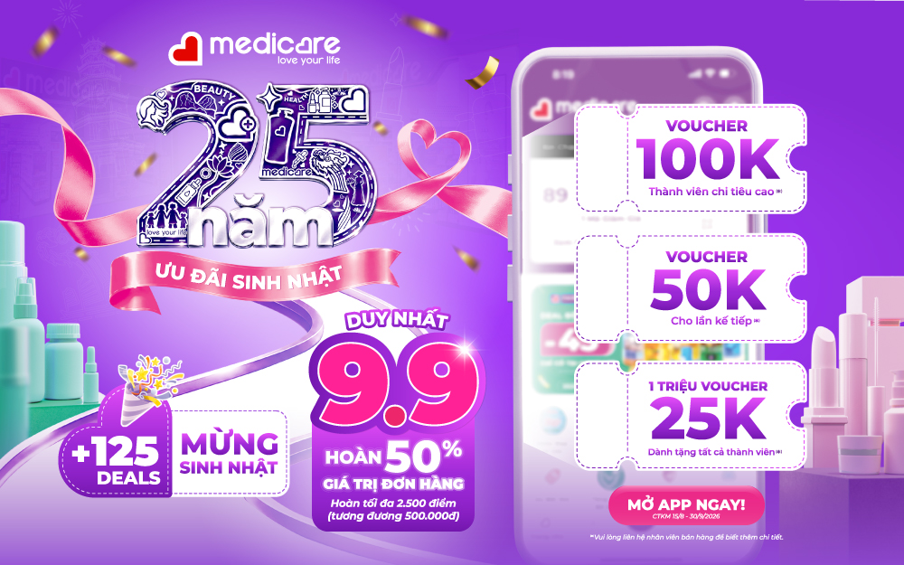 25 NĂM - ƯU ĐÃI SINH NHẬT MEDiCARE