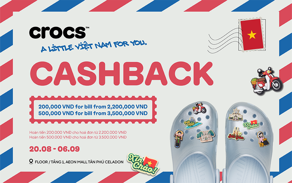 CROCS - HÒA NHỊP ĐẠI LỄ, HOÀN TIỀN CỰC MÊ