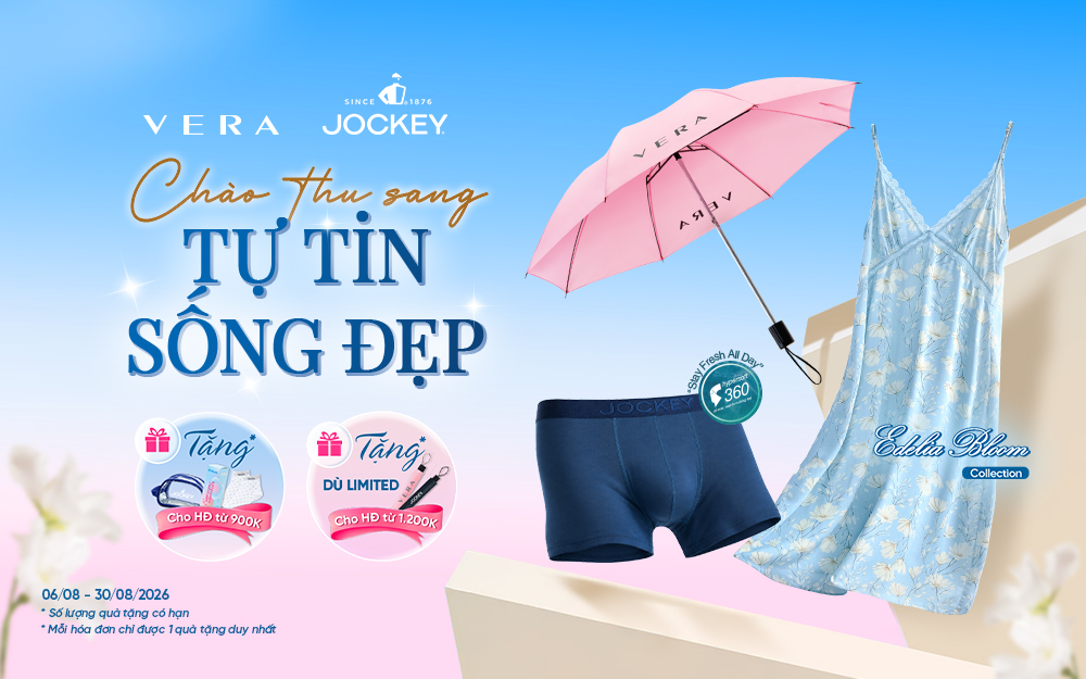 VERA - JOCKEY | CHÀO THU SANG, QUÀ TẶNG NGẬP TRÀN  - TỰ TIN SỐNG ĐẸP!