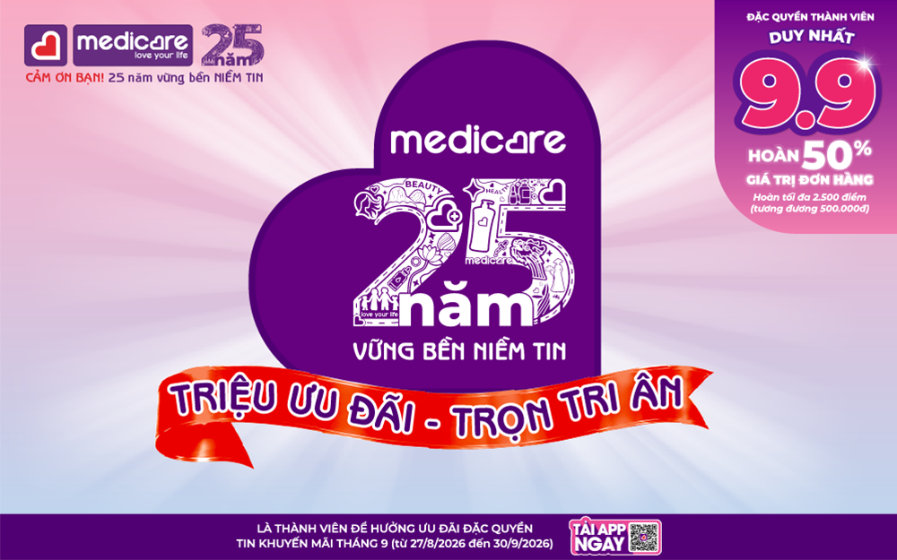 25 NĂM - TRIỆU ƯU ĐÃI - TRỌN TRI ÂN