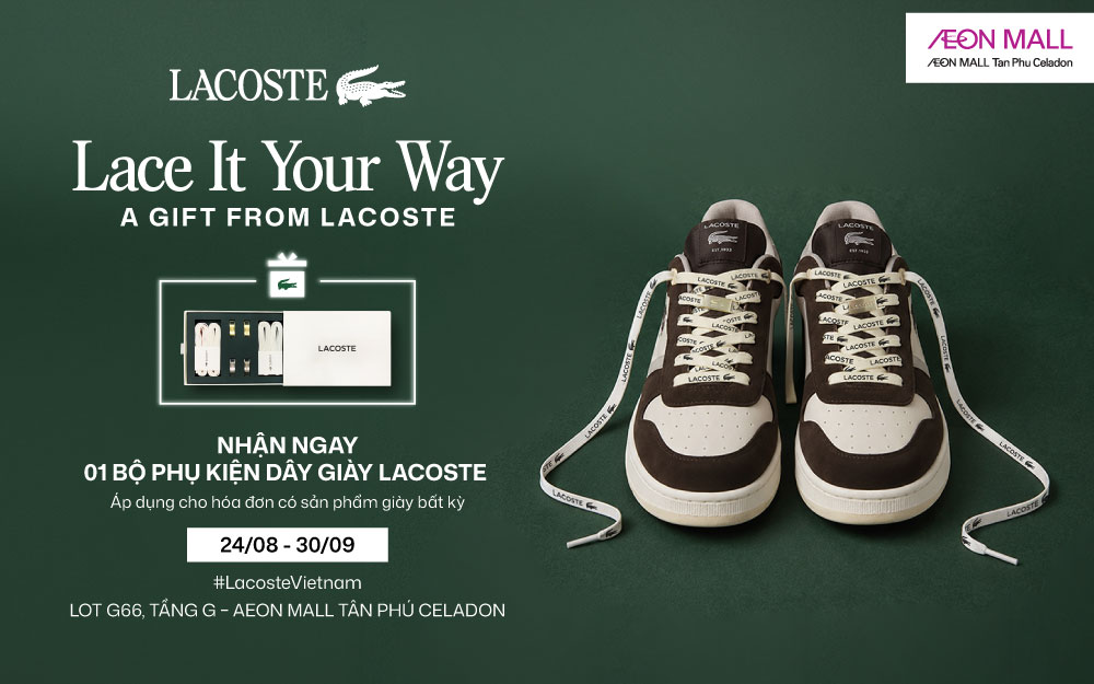 LACOSTE | LACE IT YOUR WAY - LACE UP YOUR VIBE