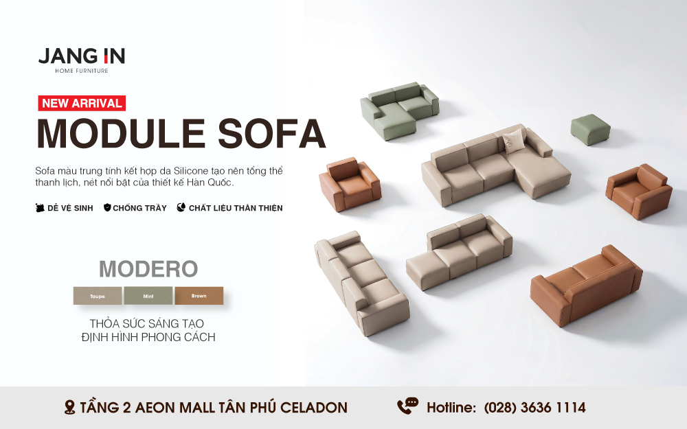 JANG IN I MODULE SOFA – THOẢ SỨC SÁNG TẠO, ĐỊNH HÌNH PHONG CÁCH