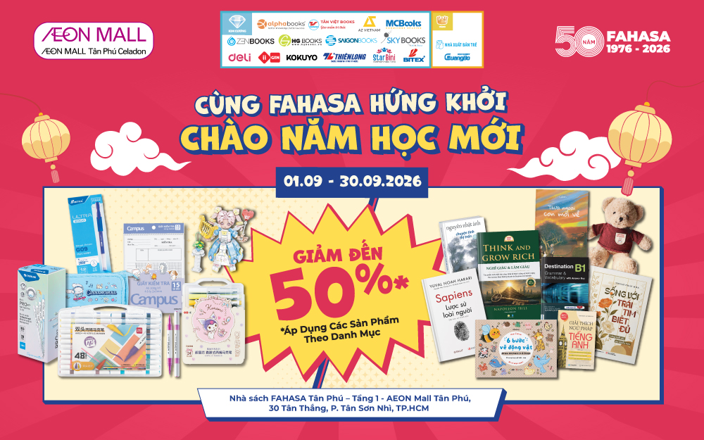 CÙNG FAHASA HỨNG KHỞI CHÀO NĂM HỌC MỚI