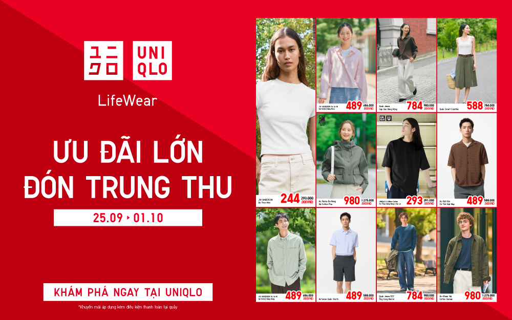 ƯU ĐÃI HẤP DẪN - VUI ĐÓN TRUNG THU CÙNG UNIQLO