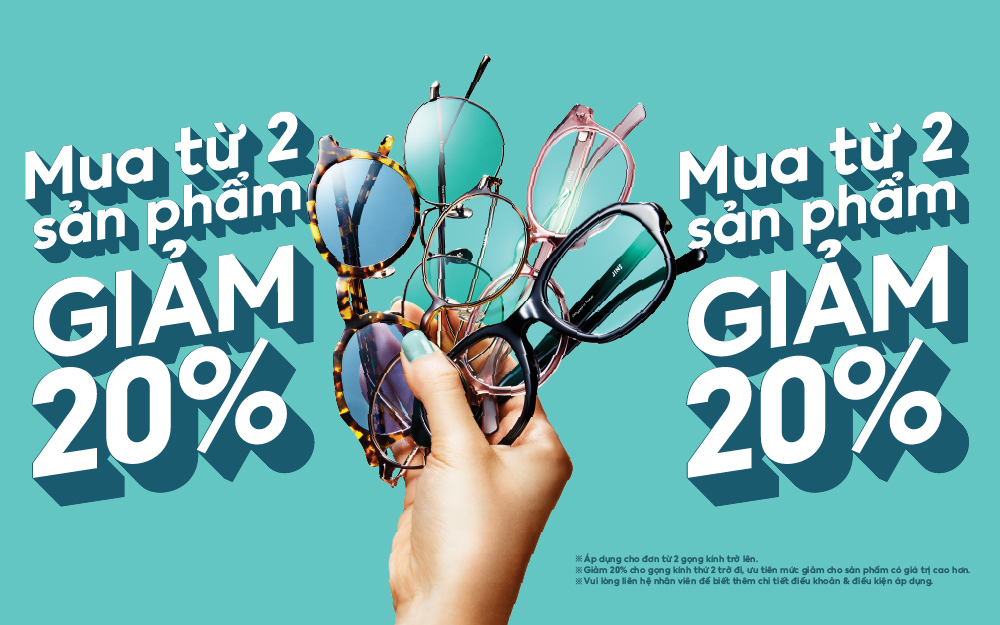 ✨ CHỌN THÊM THIẾT KẾ KÍNH YÊU THÍCH, NHẬN ƯU ĐÃI 20% CÙNG JINS