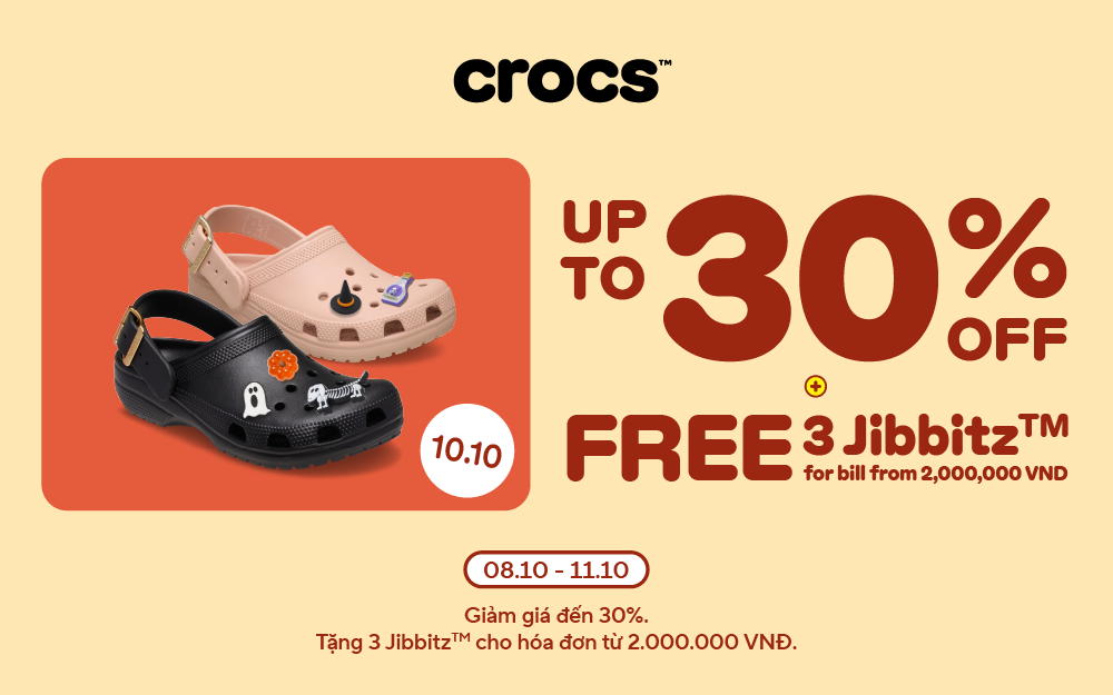 CROCS| 10.10 - DEAL CROCS 10 ĐIỂM KHÔNG NHƯNG