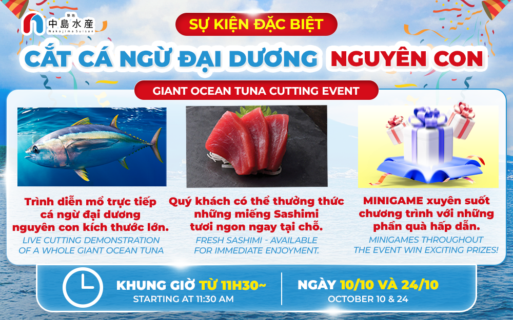 MỔ CÁ NGỪ NGUYÊN CON LÚC 11:30 NGÀY 10.10.2026