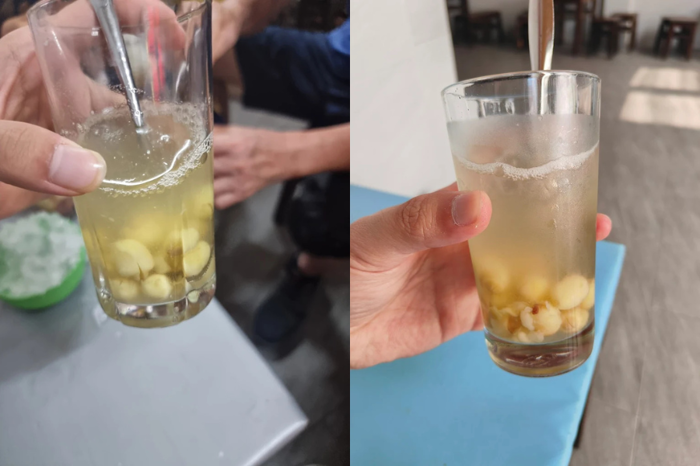 Ch&egrave; hạt sen lấy hạt sen trồng ở hồ Tịnh T&acirc;m, c&oacute; hương thơm nhẹ v&agrave; vị b&ugrave;i rất ri&ecirc;ng