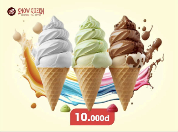 SNOW QUEEN - quán kem ngon ở Huế không thể bỏ lỡ