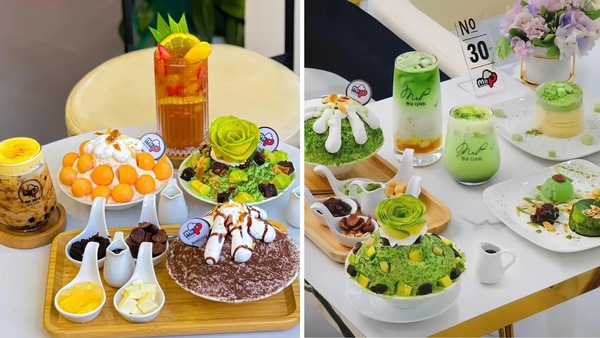 Quán cà phê Mr.P Bingsu & Tea nằm trong AEON Mall Huế