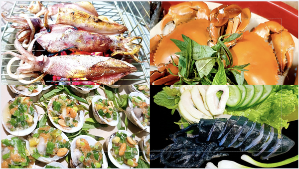 Nh&agrave; h&agrave;ng Tuấn Mực Seafood nổi tiếng với những m&oacute;n hải sản thơm ngon, thu h&uacute;t d&acirc;n s&agrave;nh ăn khi tới Huế