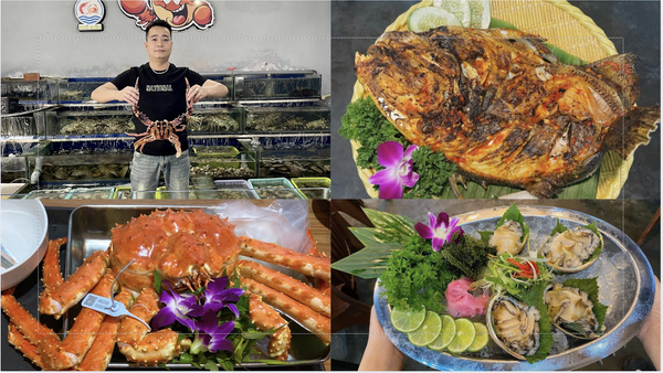 Nh&agrave; h&agrave;ng Phố Biển phục vụ hải sản tươi ngon, gi&aacute; rẻ tại Huế