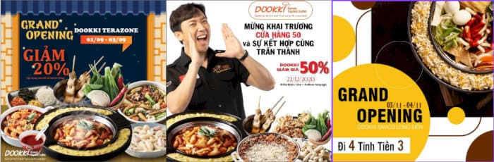 Mặt tiền nhà hàng Yoogane Vivacity với biển hiệu lớn, thiết kế hiện đại, thu hút thực khách ghé thăm.