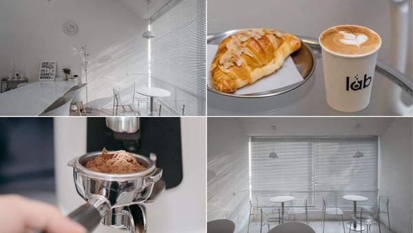 The Lab Coffee mang đến không gian hiện đại và tối giản, phù hợp để ngồi học và làm việc.