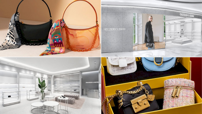  Longchamp display Trưng b&agrave;y t&uacute;i x&aacute;ch Longchamp với nhiều kiểu d&aacute;ng